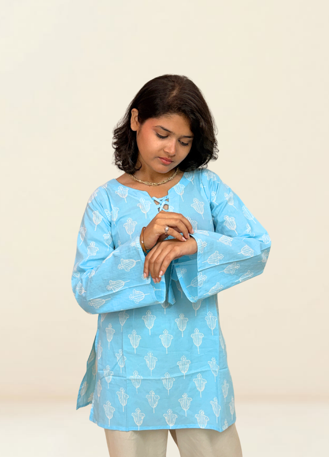 Bhor- Full Sleeve Short Kurti